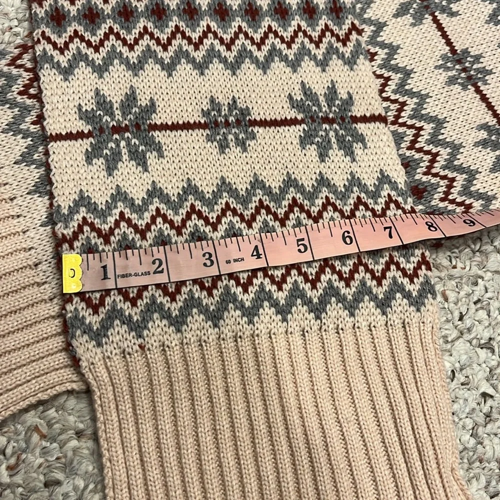 Timberland Fair Isle Scarf Pink Nordic Sz 67 x 8 Acrylic Winter Spring